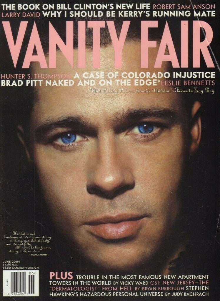 Vanity Fair June 2004 Brad Pitt Hunter S Thompson Stephan Hawking 012519DBE