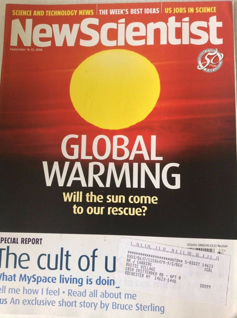 New Scientist Magazine Global Warming September 22, 2006 081417nonrh2