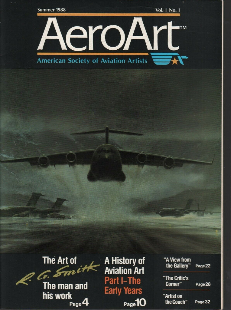 AeroArt Summer 1988 First Issue Aviation Artists R.G. Smith 082520AME