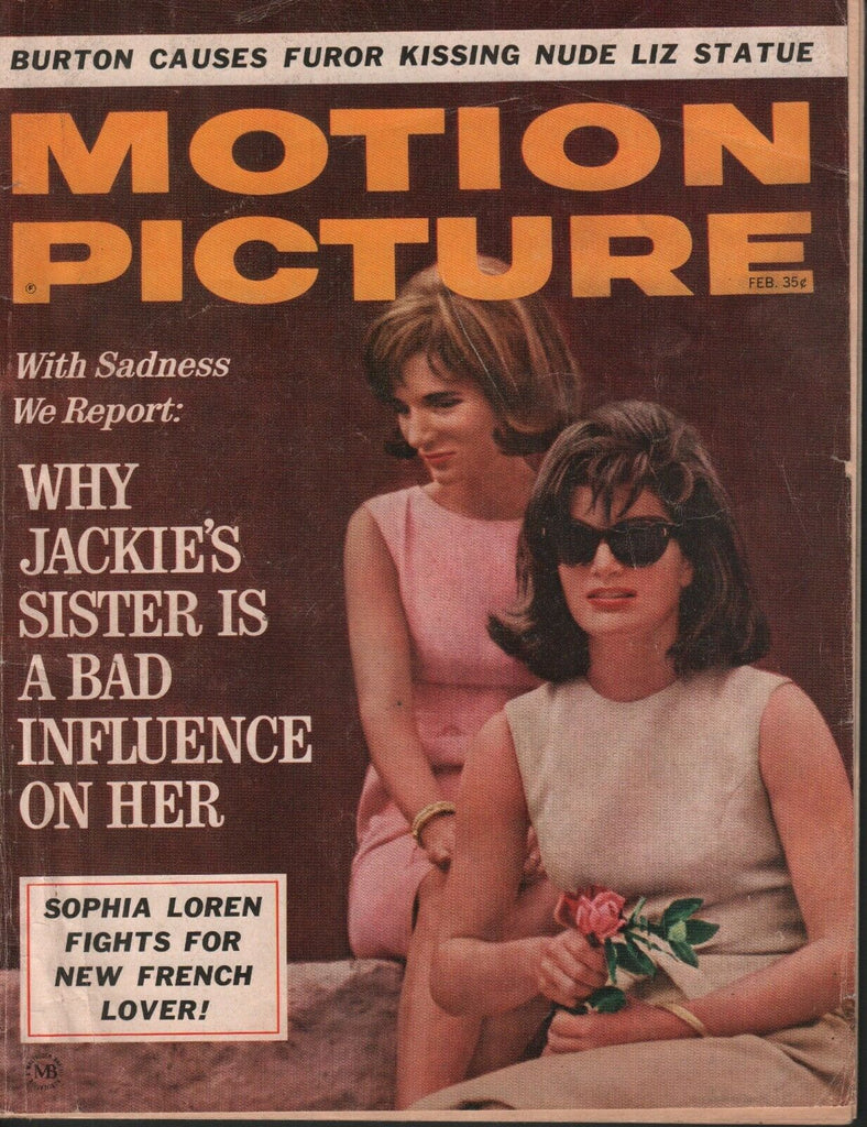 Motion Picture February 1965 Jackie Kennedy Sophia Loren 062519AME –  mr-magazine-hobby