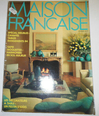 Maison Francaise French Magazine Special Meubles February 1984 101714R1