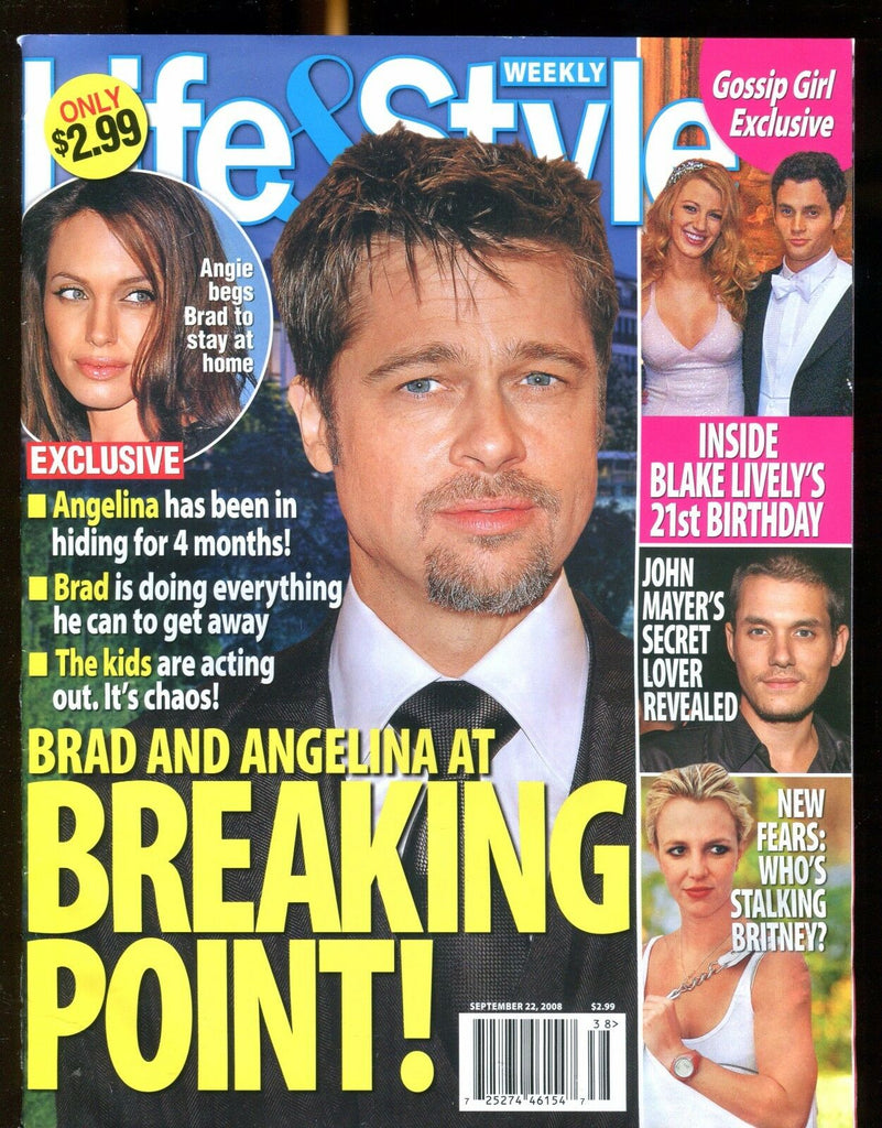 Life & Style Magazine September 22 2008 Brad Pitt EX No ML 022217nonjhe