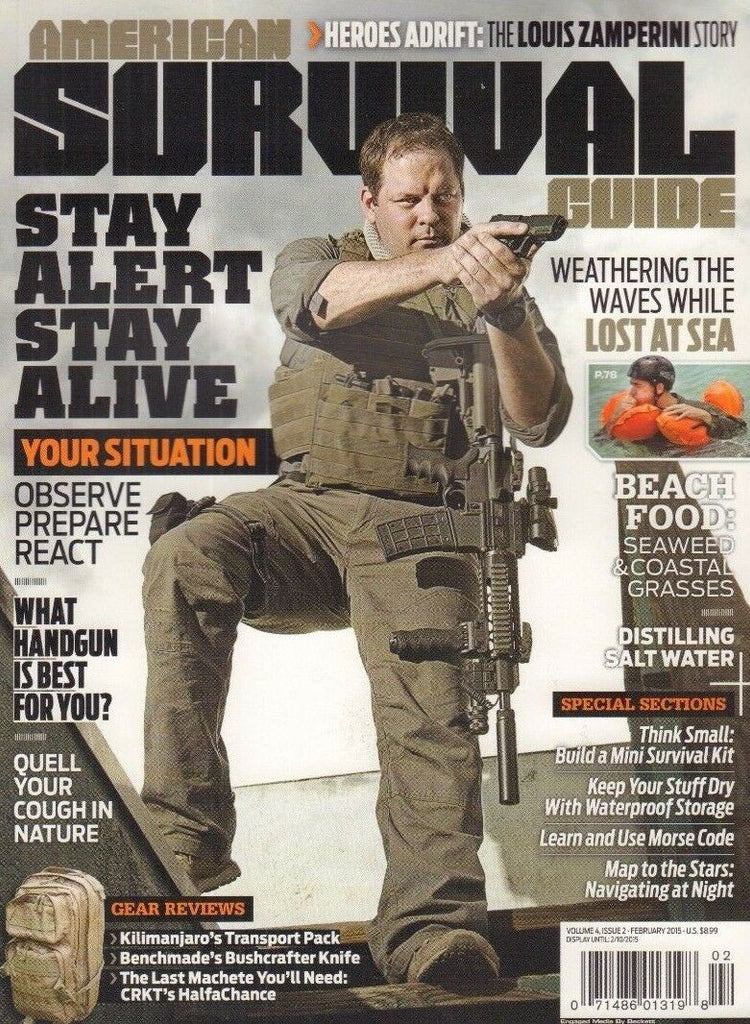 American Survival Guide Magazine Stay Alert And Alive February 2015 010918nonr