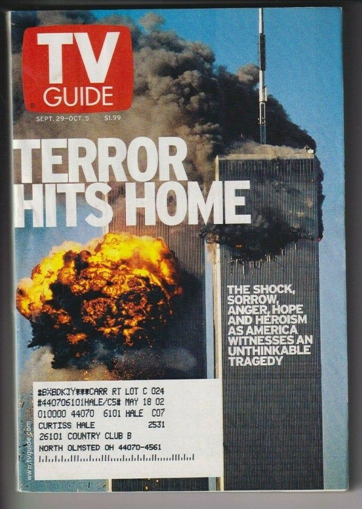 CLEV Metro Ed. Tv Guide 9/11 Issue September/October 5, 2001 111519nonr