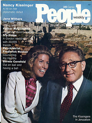 People Magazine June 10 1974 Henry Nancy Kissinger Sly Stone EX 012116jhe