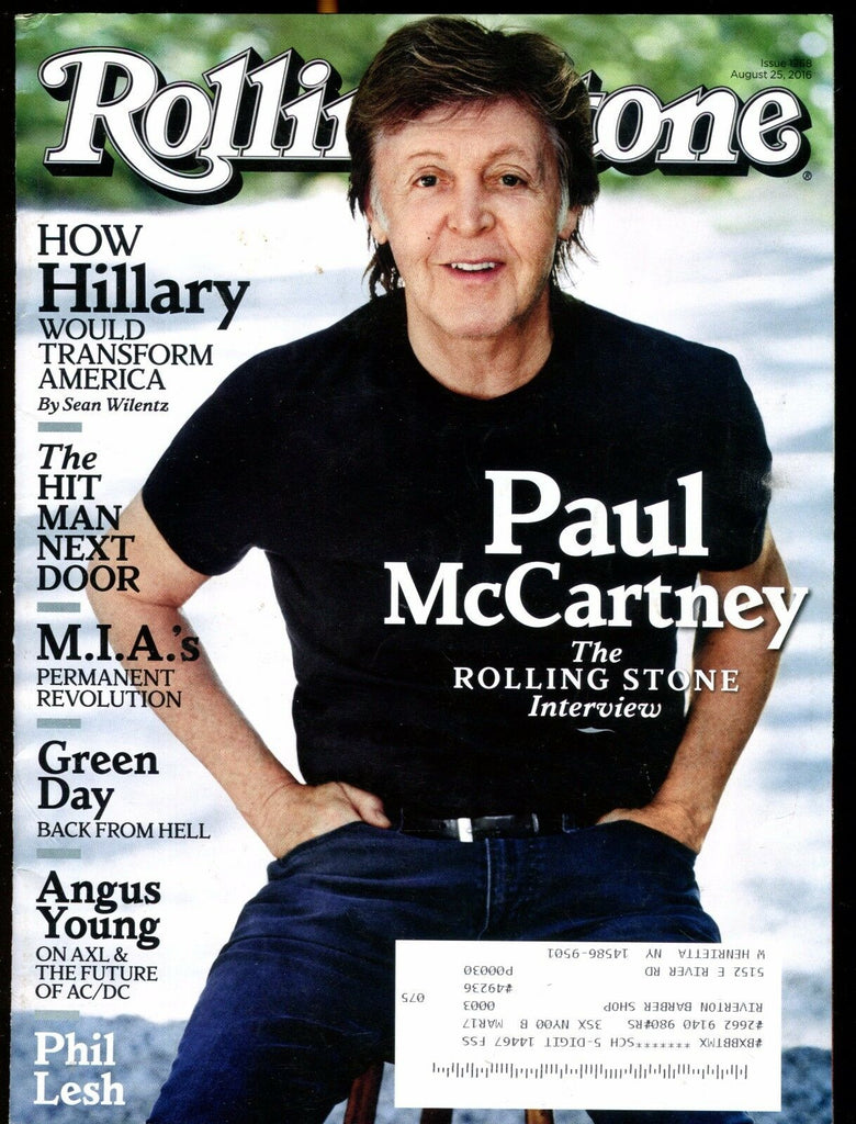 Rolling Stone Magazine August 25 2016 Paul McCartney EX No ML 020817jhe