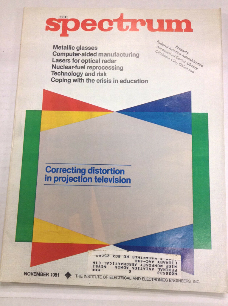 IEEE Spectrum Magazine Metallic Glasses November 1981 FAL 041617nonrh