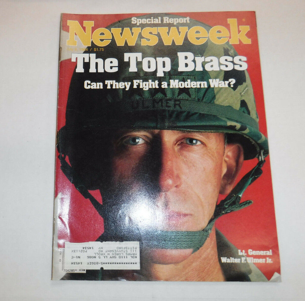 Newsweek Magazine Lt. General Walter F. Ulmer Jr. July 9, 1984 101916R
