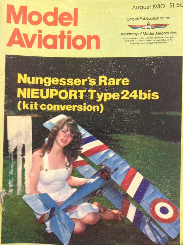 Model Aviation Magazine Nungesser's Nieuport Type August 1980 011018nonrh