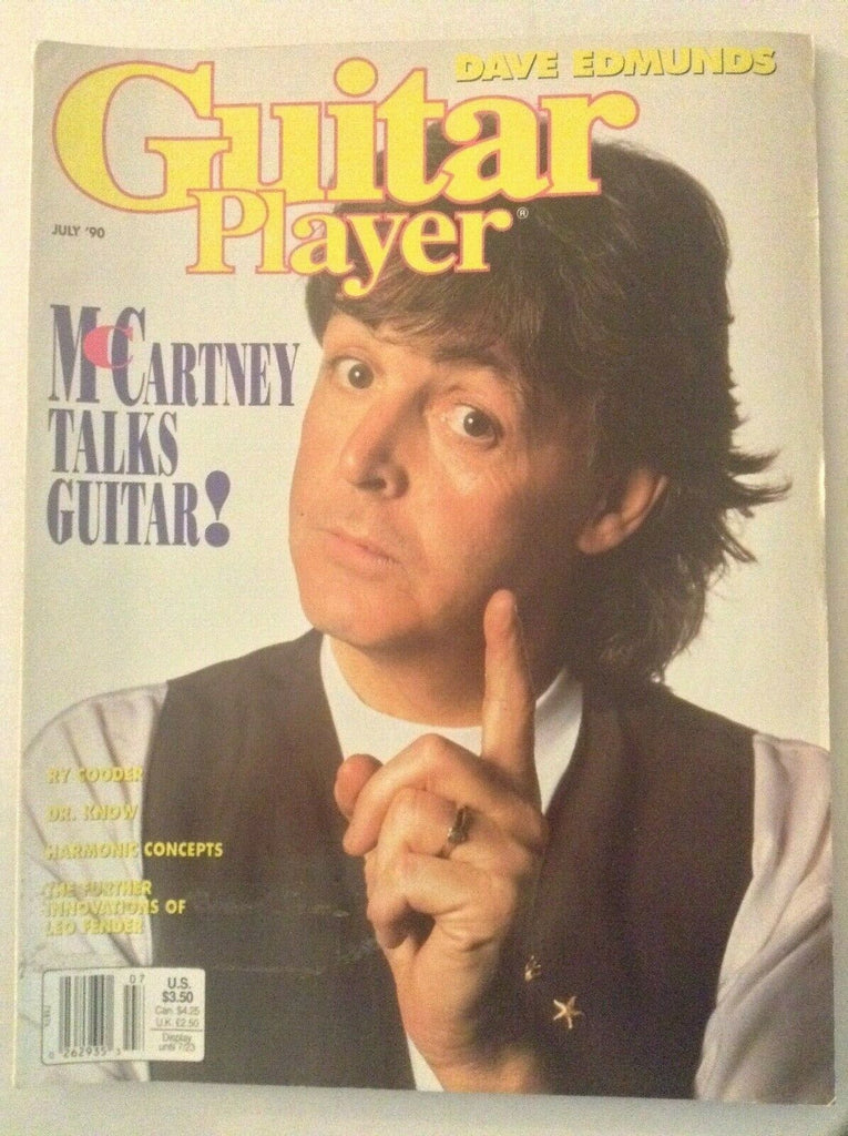 Guitar Player Magazine Paul McCartney Dave Edmunds July 1990 041119nonrh