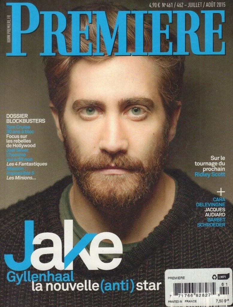 Premiere French July August 2015 Jake Gyllenhaal Cara Delevingne 121918DBE