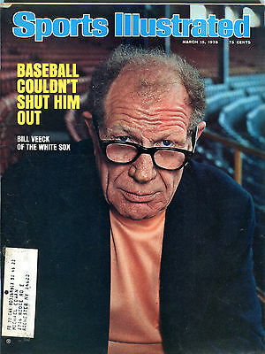Sports Illustrated Magazine March 15 1976 Bill Veeck EX 041216jhe