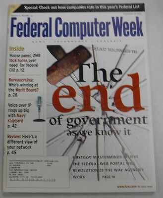 Federal Computer Week Magazine The End Of Government September 2000 071415R