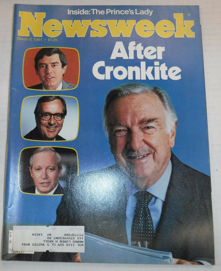 Newsweek Magazine Walter Cronkite March 9, 1981 100716R2
