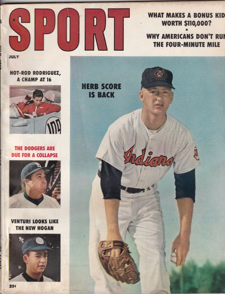 Sport Magazine Herb Score Duke Snider July 1958 NO ML 080519nonr