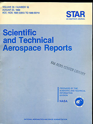 Scientific and Technical Aerospace Reports August 23 1988 EX FAA 031016jhe