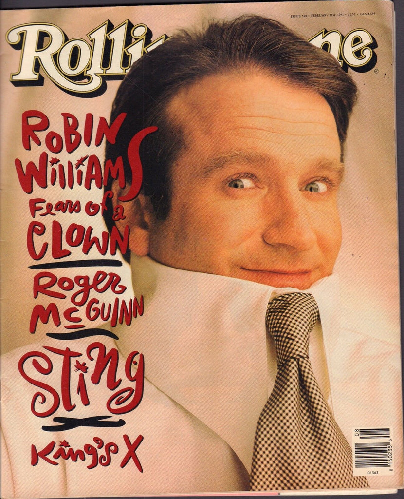 Rolling Stone February 21 1991 Robin Wiliams, Sting w/ML 122116DBE