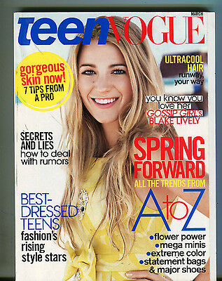 Teen Vogue Magazine March 2008 Blake Lively EX 071216jhe