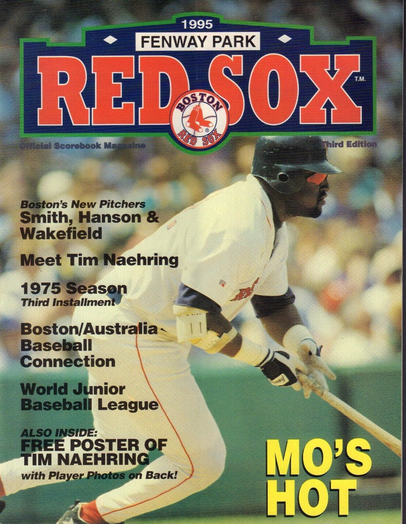 Boston Red Sox Scorebook Magazine 1995 Mo Vaughn 080217nonjhe