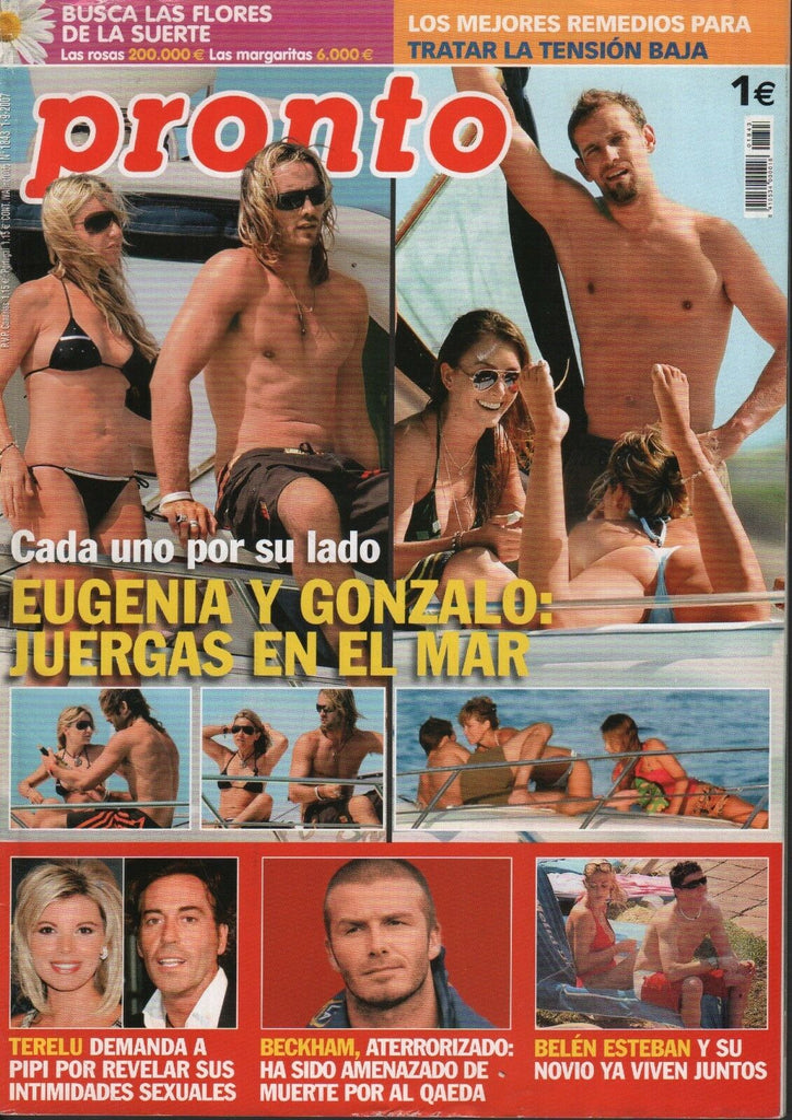 Pronto September 2007 Spanish Magazine David Beckham Eugenia Gonzalo 062918DBE2