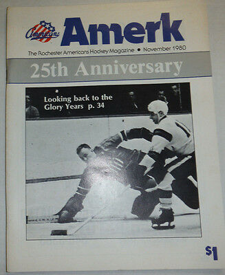 Americans Amerk Magazine Hockey Glory Years November 1980 010215R