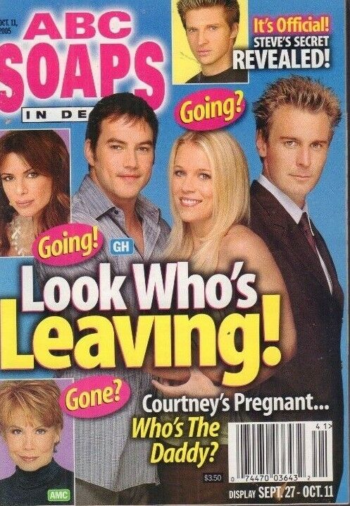 ABC Soaps Magazine Look Who's Leaving September/October 2005 022718nonr