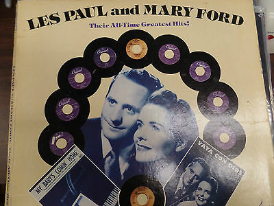Les Paul and Mary Ford Greatest Hits 33RPM EX 120415 TLJ