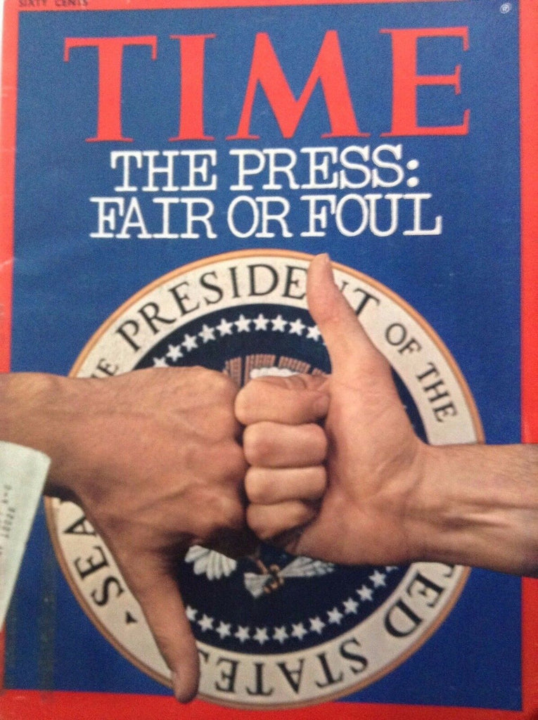 Time Magazine The Press Fair Or Foul July 8, 1974 101217nonrh3