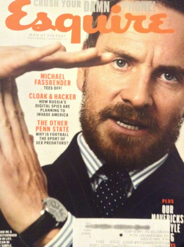 Esquire Magazine Michael Fassbender December/January 2017 012619nonrh