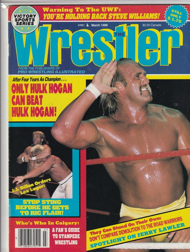 The Wrestler Magazine Lex Luger Hulk Hogan March 1988 061719nonr