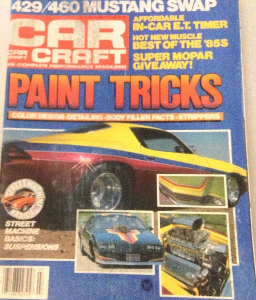 Car Craft Magazine Paint Tricks E.T. Timer July 1985 073117nonrh
