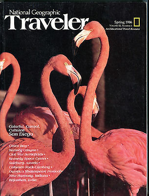 National Geograpic Traveler Magazine Spring 1986 San Diego EX 032116jhe