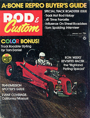 Rod & Custom Magazine January 1973 Ron Weeks Highland Plating VGEX 020216jhe