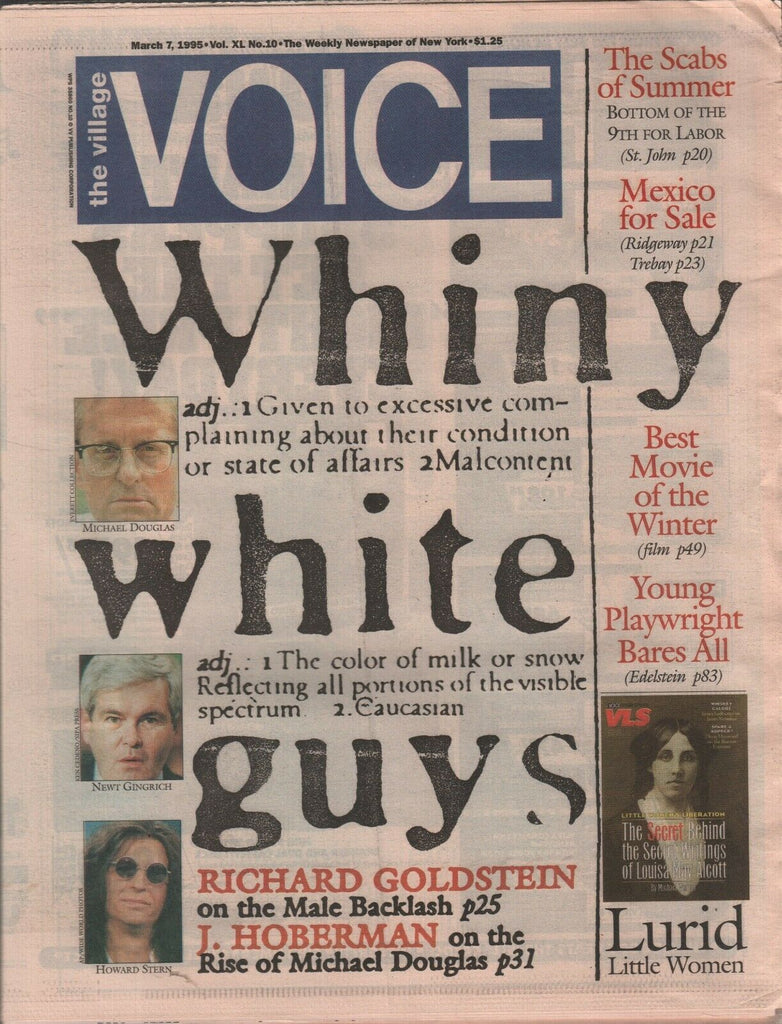 The Village Voice NYC March 7 1995 Michael Douglas Howard Stern 122019AME