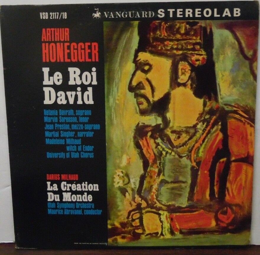 Arthur Honegger Le Roi David two-record set vinyl 100818LLE