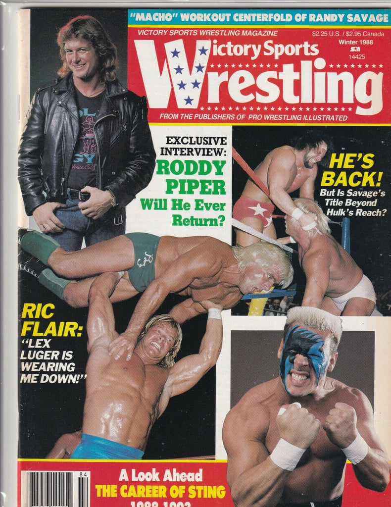 Victory Sports Wrestling Lex Luger Roddy Piper Winter 1988 061819nonr