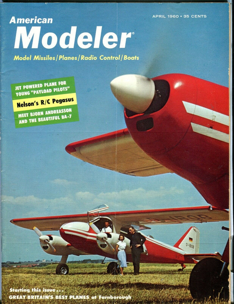 American Modeler Magazine April 1960 Nelson's R/C Pegasus VG No ML 040517nonjhe