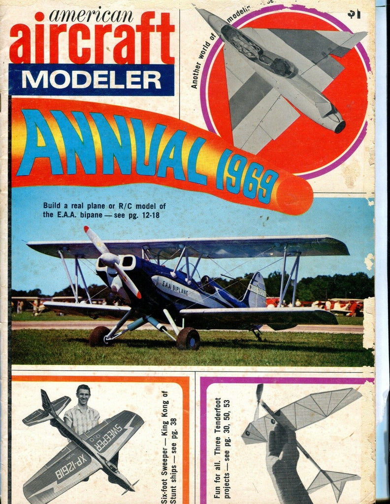 American Aircraft Modeler Magazine Annual 1969 EAA Biplane VG 041417nonjhe