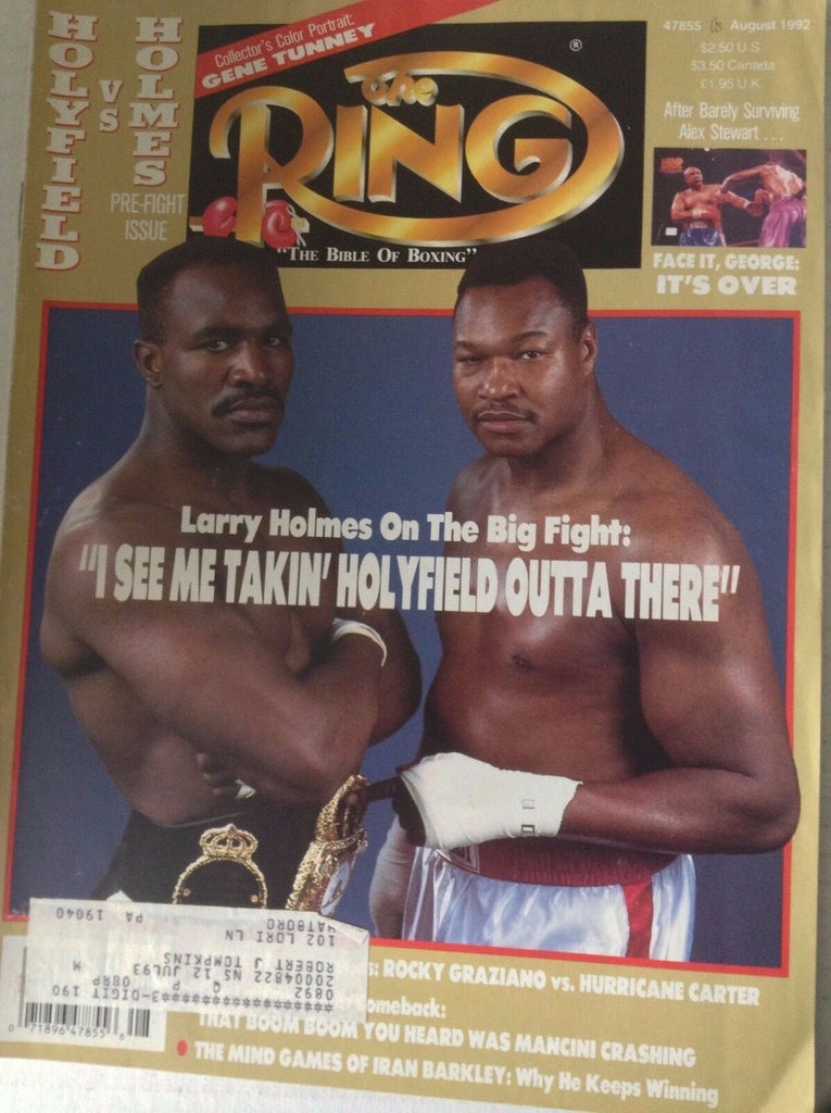 The Ring Magazine Larry Holmes Holyfield August 1992 081617nonrh2