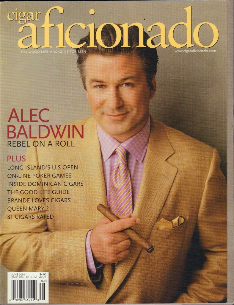 Cigar Aficionado June 2004 Alec Baldwin Vg 010317DBE