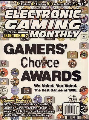 Electronic Gaming Monthly April 1999 Gamers Choice Awards VG 041316DBE