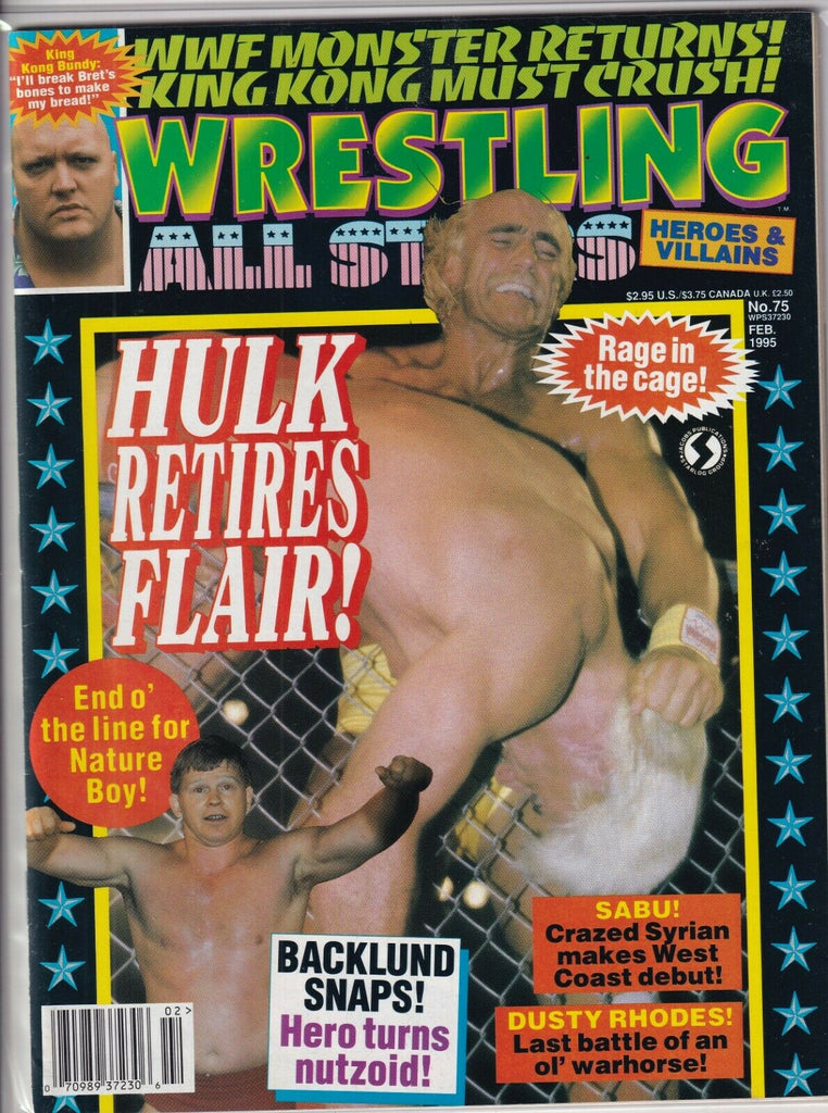 Wrestling All Stars Mag Hulk Hogan King Kong Bundy February 1995 091019nonr