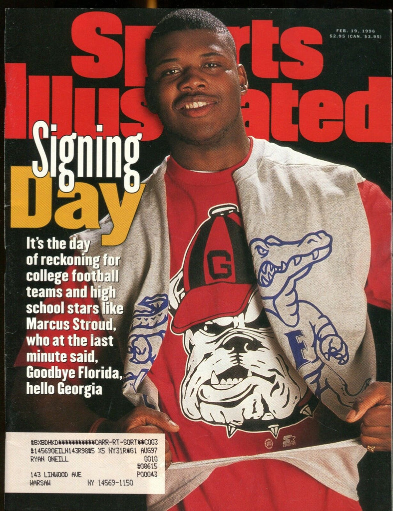 Sports Illustrated Magazine February 19 1996 Marcus Stroud EX w/ML 012517jhe