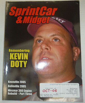 Sprint Car & Midget Magazine Kevin Dotny & Knoxville 2005 October 2005 020915R