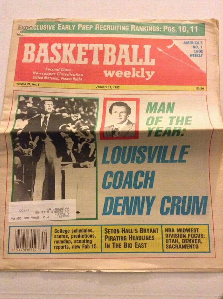 Basketball Weekly Denny Crum Seton Hall's Bryant January 12, 1987 091119nonrh
