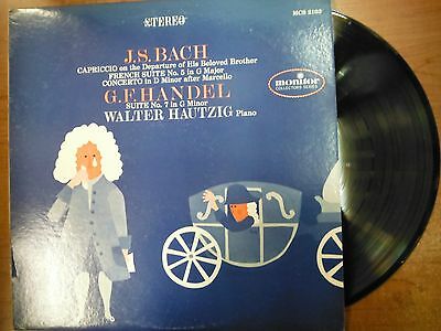 33 RPM Vinyl Bach French Suite No 5 in G Major Monitor Records Stereo 022415SM