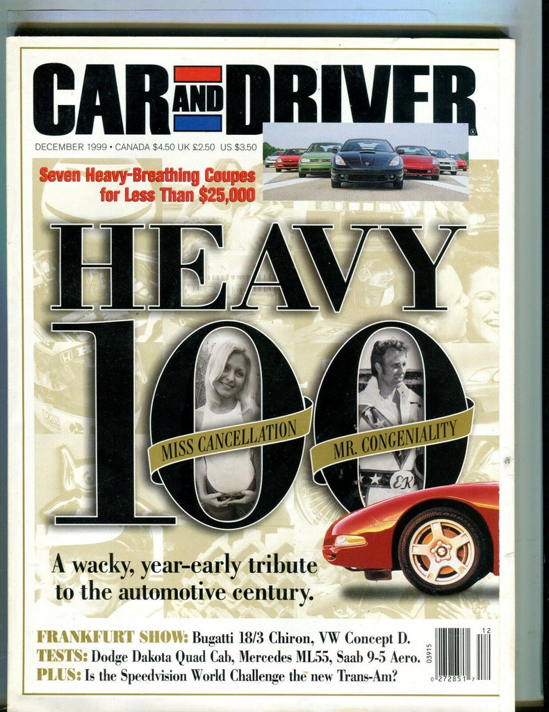 Car And Driver Magazine December 1999 Dodge Dakota Quad EX No ML 051017nonjhe