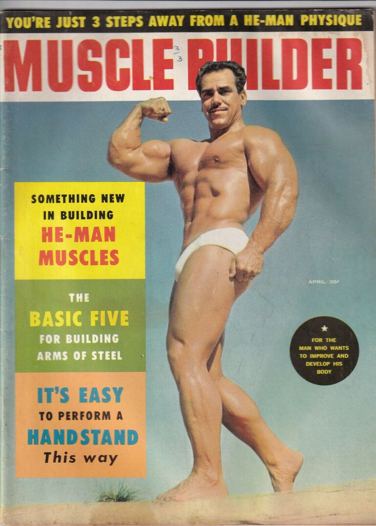 Muscle Builder Mag The Basic Five For Arms April 1959 120319nonr