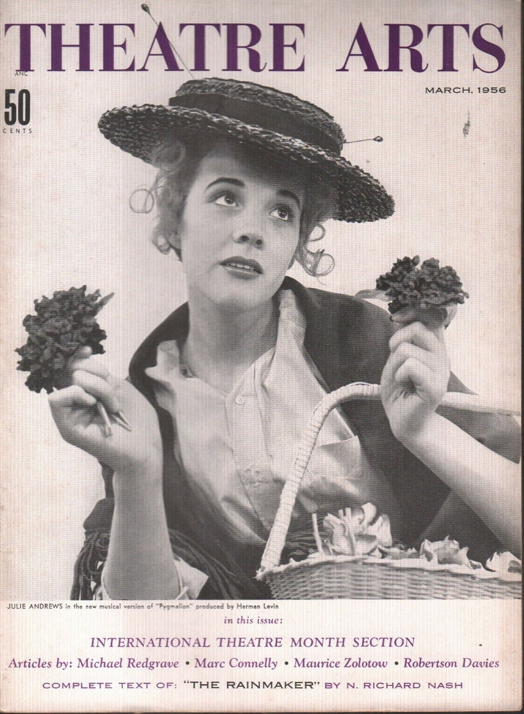 Theatre Arts Magazine March 1956 Julie Andrews Marc Connelly 121518AME