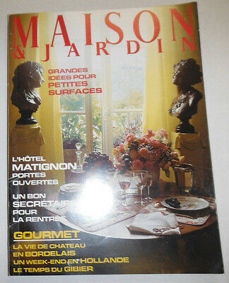 Maison & Jardin French Magazine Matigon & Surfaces No.327 October 1986 101414R1